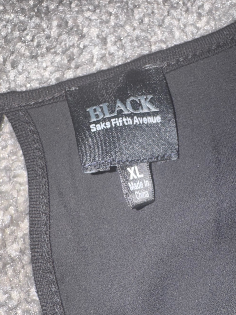 Saks Fifth Avenue Black Faux Leather Sleeveless Tank - Picture 4 of 5